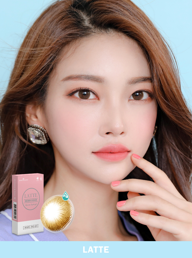 2컬러 라떼(브라운) 한달용 2P